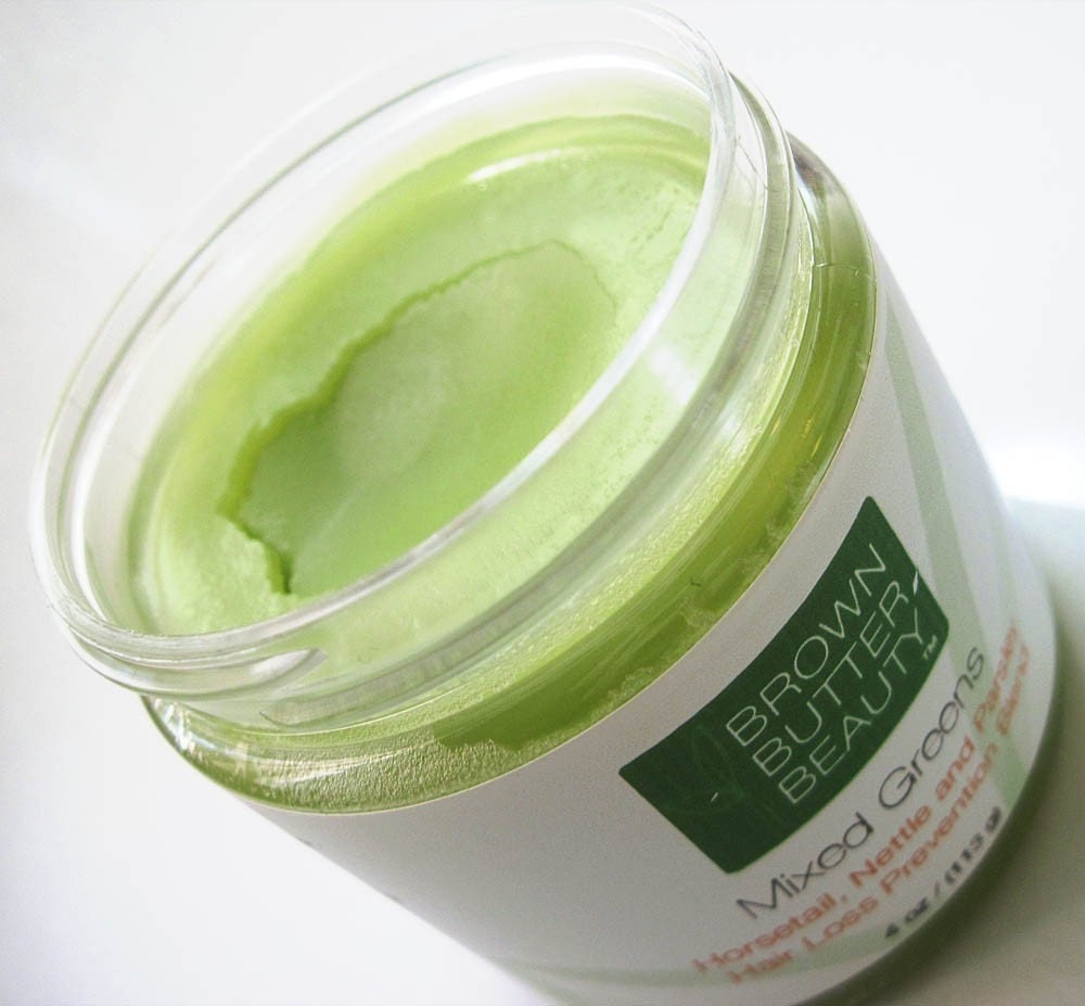 Mixed Greens Hair Pomade - Horsetail, Nettle, Parsley Hair Butter - Hair Loss Prevention Blend- 8oz Size