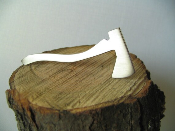 Silhouette Axe Brooch