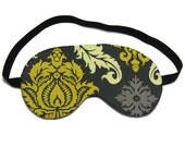 Charcoal Damask Sleep Eye Mask