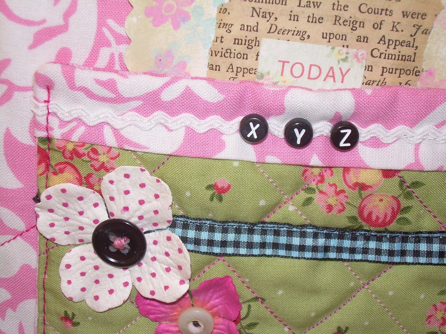 Fabulous Quilted Collage Journal, E-pattern PDF