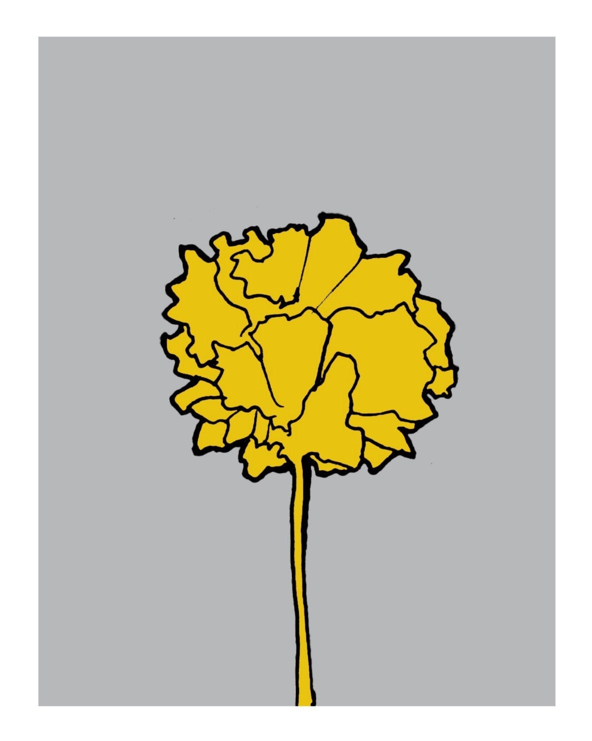 Golden Burst Print