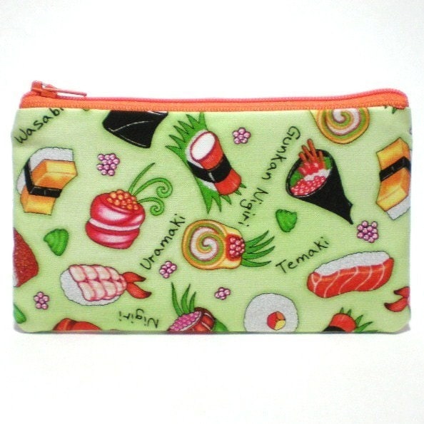 Sushi Toss Zipper Pouch