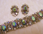Juliana Aurora Borealis Rhinestone Bracelet and Earrings
