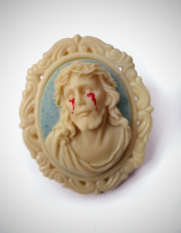 Crying Jesus Cameo Ring