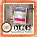 PATTERN for Colors Activity Book - digital .PDF download
