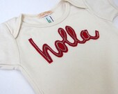 Organic Cotton Onesie- Holla