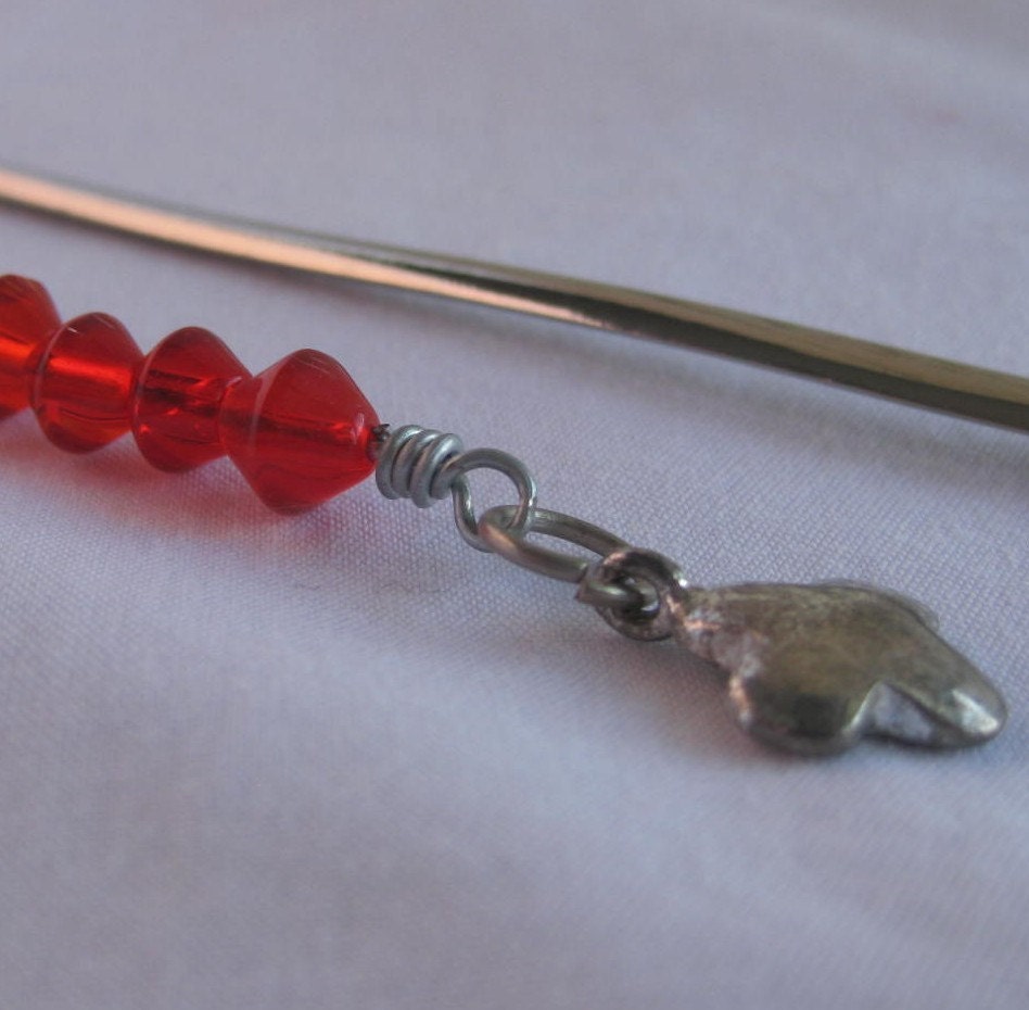 Cross Red Beaded Bookmark SALE Forty percent off