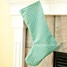 Turquoise Ice Personalized Christmas Stocking