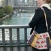Vintage Camera Bag Turquoise, 3 Pockets, Key Fob, Adjustable Strap