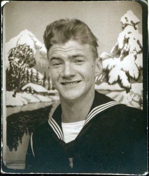 Sailor Guy in Navy photobooth photo booth