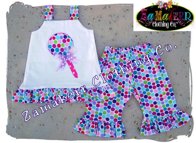 Custom Boutique Clothing White Aline Tunic Dress Top Ruffle Pant Bottom Outfit Set 3 6 9 12 18 24 month size 2T 2 3T 3 4T 4 5T 5 6 7 8