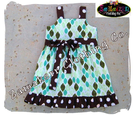 Custom Boutique Clothing Cute Girl Fall Leaves Aline Jumper Ruffle Dress 3 6 9 12 18 24 month size 2T 2 3T 3 4T 4 5T 5 6 7 8