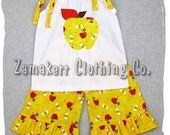 Custom Boutique Clothing White Pillowcase Tunic Dress Top Ruffle Pant Outfit Set 3 6 9 12 18 24 month size 2T 2 3T 3 4T 4 5T 5 6 7 8