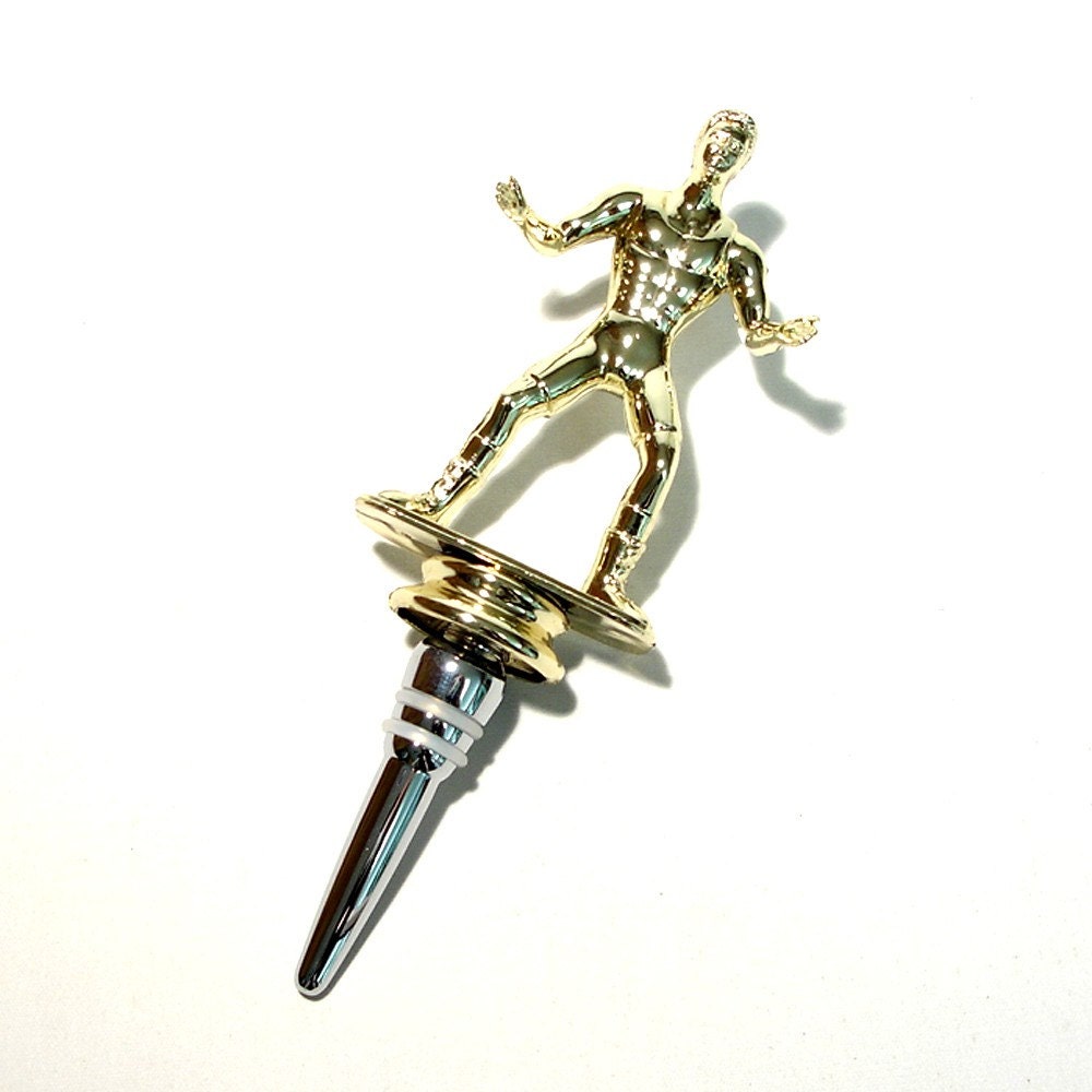 Wine Bottle Stopper - Wrestling Trophy