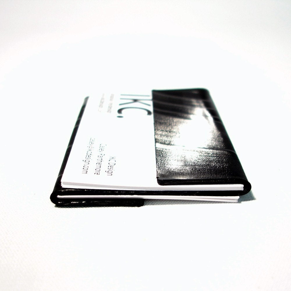 Recycled Record Business Card Holder
