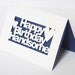 Happy Birthday Handsome Cut Out Greetings Card