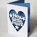 Hey Little Man Papercut New Baby Boy Congratulations Card