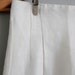 1980s vintage super high waist vanilla linen pencil skirt
