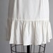 vintage white ruffle skirt shift dress