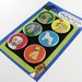 Wheaten Terrier Silly Dog Magnet Set
