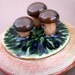 Mushrooms in the Sun Oatmeal Ginger Jar - Handmade stoneware pottery
