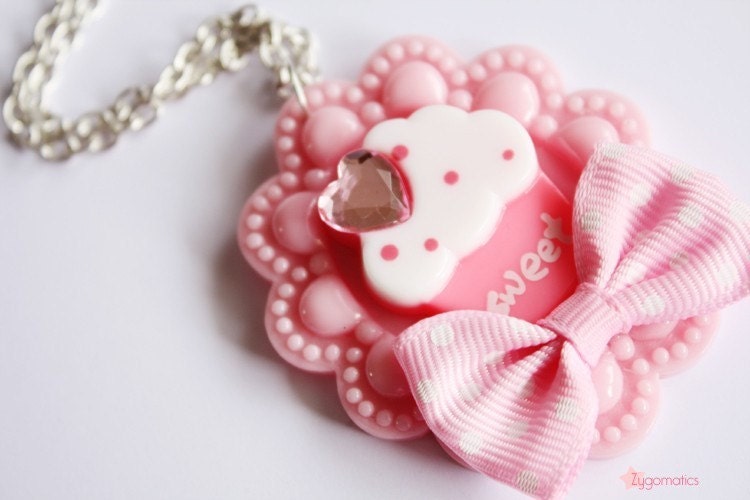 Cupcake Princess Cameo Necklace