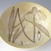 Pottery Bowl - Botanical- Flower- Wheel Thrown Ceramic Stoneware Pottery