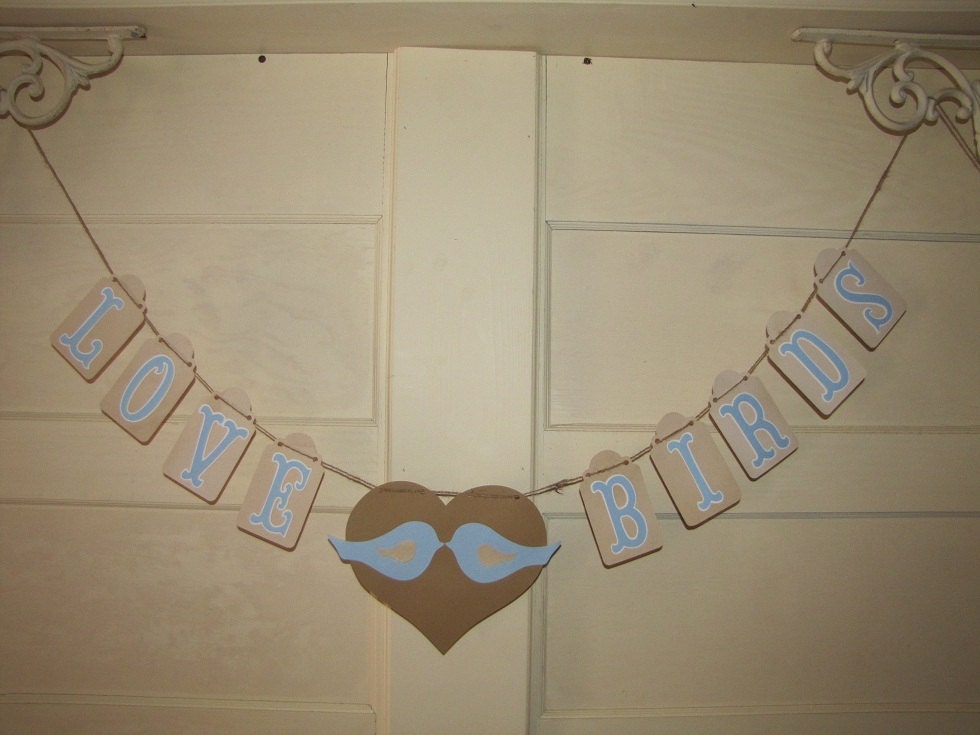 Love Birds Wedding Banner Wedding Photo Props Garland