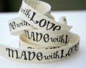 Made With Love Cotton tape - Twill Ribbon