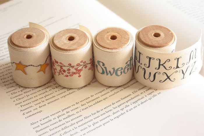 Home is Heart  Wide Cotton Tape