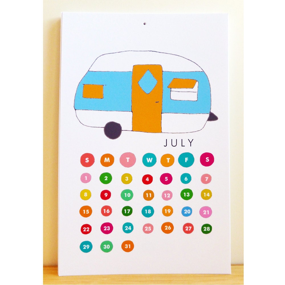 2013 Trailer Camper Airstream Caravan Calendar