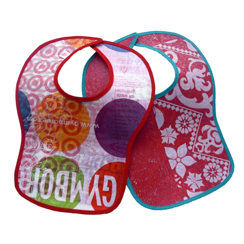 Fused Plastic Bibs- Set of 2