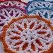 Starburst Coaster Crochet PATTERN - INSTANT DOWNLOAD