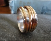 Four Gold Spinner Ring - ANY SIZE - Creative Mode