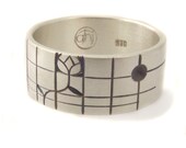 Wedding Band Art Deco Rose