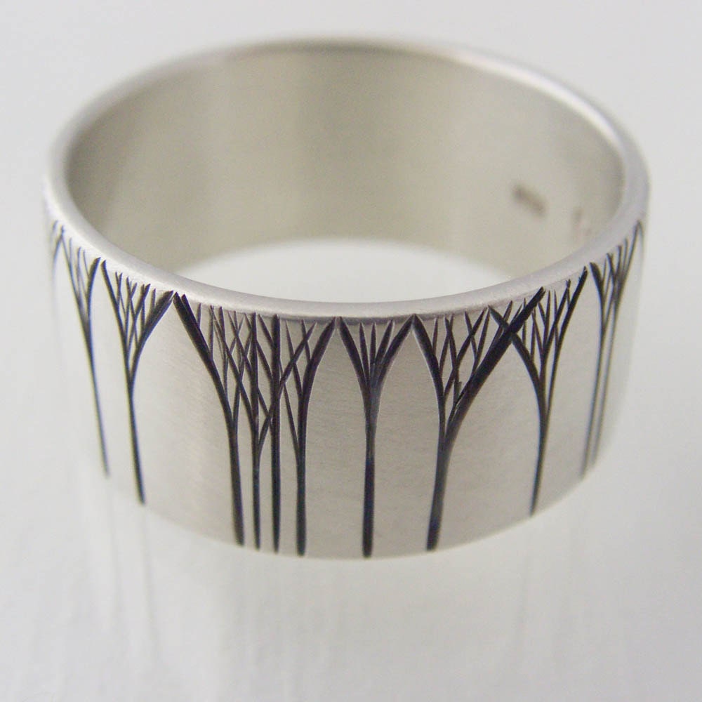 Wedding Band with Kanuka Arches