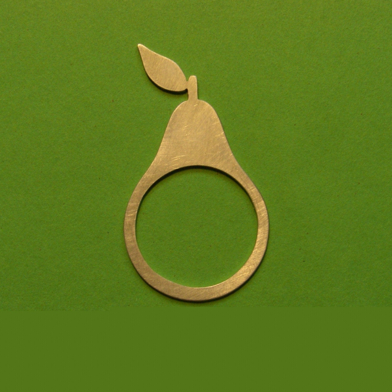 ON SALE Nice Pear Sterling Silver Ring/Pendant