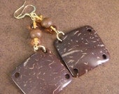 Hidden Agenda Wooden Beaded earrings