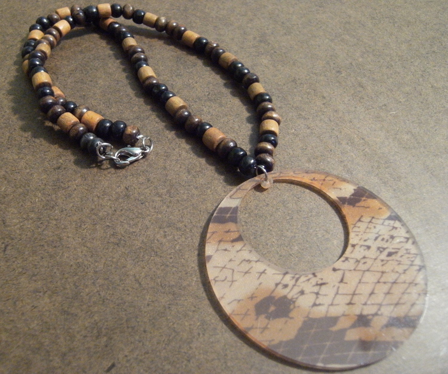 Python Wooden Beaded necklace