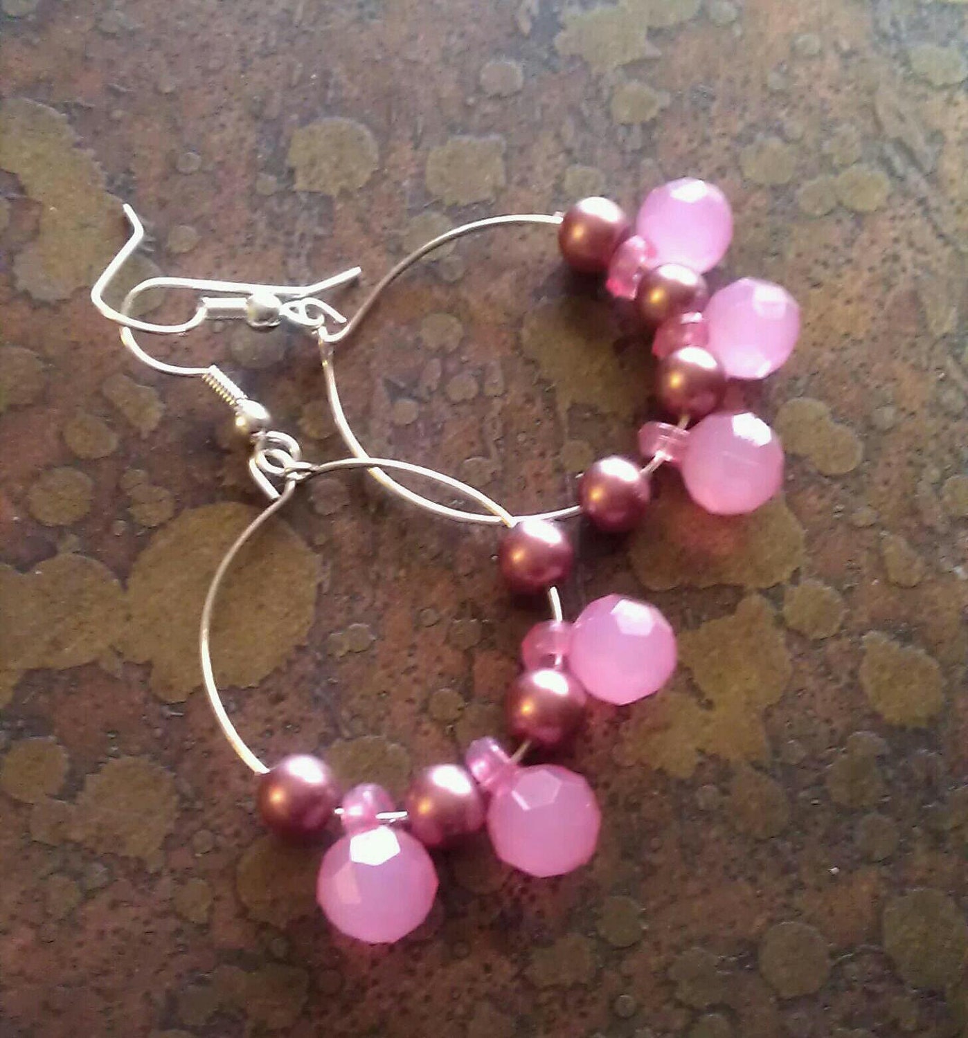 Sweet Something Pearls and Acrylic Beaded Dangle earrings