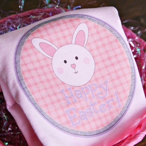 Custom Personalized easter bunny name monogram tee shirt or onesie, you chose design, size, color