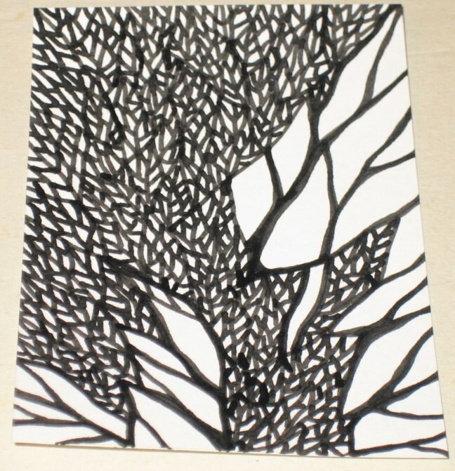 Black Tree Drawings