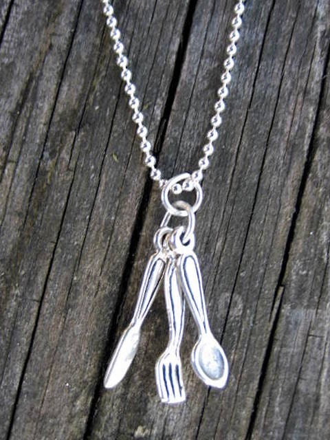 Fork, Knife & Spoon Pendant/Charm