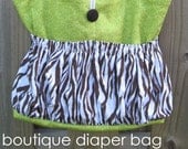 Boutique Diaper Bag - easy pdf sewing pattern - large tote bag also makes a great travel bag - Instant Download