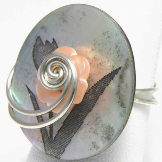 Made to Order Customized Button Ring