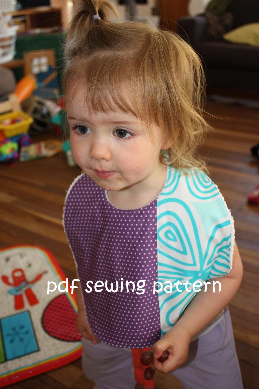 Supersize Me bib - pdf sewing pattern