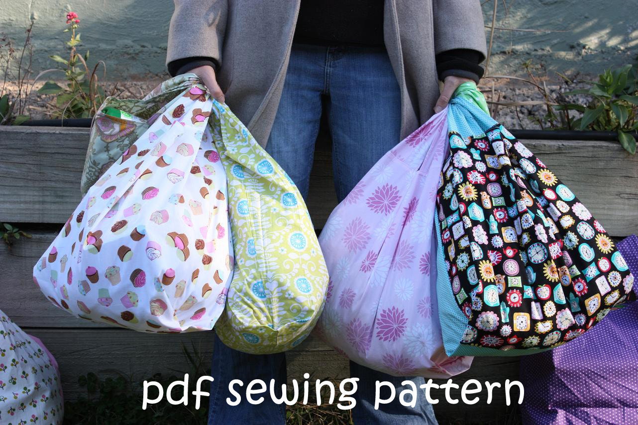 Supermarket checkout bag - Sewing pattern