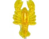10 Party Favors LOBSTER Barley Candy Lollipops