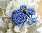 Fabric Headband WANNA BE A COWGIRL Statement Photo Prop Wedding Piece Small