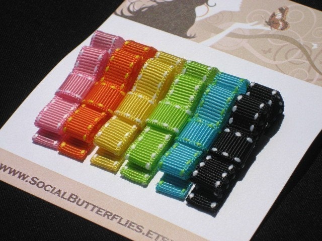 Rainbow Hair Clip Set - Buy 3 Items Get 1 FREE